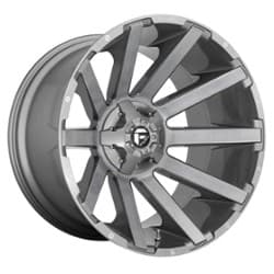 Fuel D714 Contra 24x12 5x127/5x139.7 -44 ET 87.1 CB Platinum Brushed Gunmetal Tinted Clear