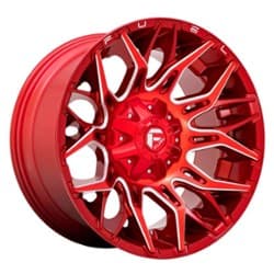 Fuel Twitch 20x9 5x114.3/5x127 1 ET 78 CB Candy Red Milled