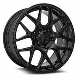 MRR FS01 18x8.5 5x112 25 ET 66.6 CB Gloss Black