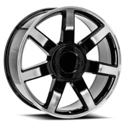 O.E. Revolution 122 24x10 6x139.7 31 ET 78.1 CB Gloss Black Machined