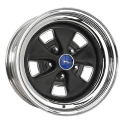 Wheel Vintiques 25 Merc Cougar '69-70 14x6 5x114.3 12 ET 73.1 CB Chrome/Dark Argent Center