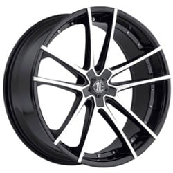 2Crave Number 34 22x10.5 5x114.3 38 ET 74.1 CB Gloss Black Machined