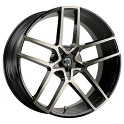 2Crave Number 64 22x9.5 6x135/6x139.7 30 ET 87 CB Gloss Carbon Black