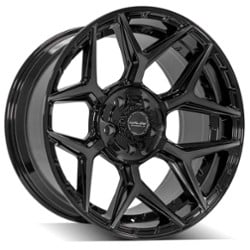 4Play 4P06 20x10 5x127/5x139.7 -18 ET 87.1 CB Brushed Black