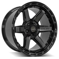 4Play 4P63 24x12 6x135/6x139.7 -44 ET 106.1 CB Brushed Black