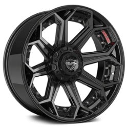 4Play 4P80R 20x10 5x127/5x139.7 -24 ET 87 CB Brushed Black