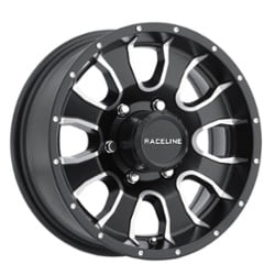 Raceline 860M Mamba Trailer 12x4 5x114.3 0 ET 81 CB Black Machined