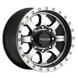 Raceline 929M SL Avenger 17x9 5x127 -12 ET 83.8 CB Black with Machined Face