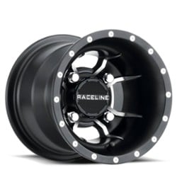 Raceline A77 Mamba UTV 9x8 4x115 -35 ET 80.3 CB Satin Black Machined