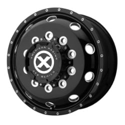 ATX AO405 Trex Front 24.5x8.25 10x11.25 144 ET 220.1 CB Gloss Black Milled