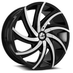 Azara AZA 503 30x9.5 5x115/5x120 15 ET 78.1 CB Gloss Black Machined