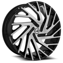 Azara AZA 505 26x9.5 5x115/5x120 15 ET 78.1 CB Gloss Black Machined