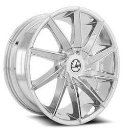 Azara AZA 506 28x9.5 Blank 5 Lug/Blank 6 Lug 15 ET 78.1 CB Chrome