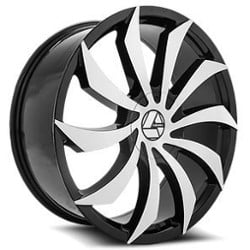 Azara AZA 507 28x9.5 5x115/5x120 15 ET 78.1 CB Gloss Black Machined