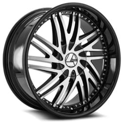 Azara AZA 509 24x9 5x115/5x120 18 ET 78.1 CB Gloss Black Machined