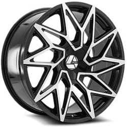 Azara AZA 511 22x9.5 5x135 25 ET 78.1 CB Gloss Black Machined