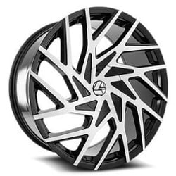 Azara AZA 518 22x9.5 Blank 5 Lug/Blank 6 Lug 32 ET 78.1 CB Gloss Black Machined