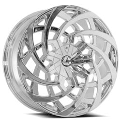 Azara AZA 521 28x9.5 Blank 5 Lug/Blank 6 Lug 15 ET 78.1 CB Chrome