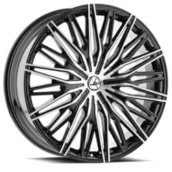 Azara AZA 522 20x8.5 5x110/5x114.3 35 ET 74.1 CB Gloss Black Machined