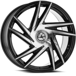 Azara AZA 529 26x9.5 6x135/6x139.7 25 ET 87.1 CB Gloss Black Machined