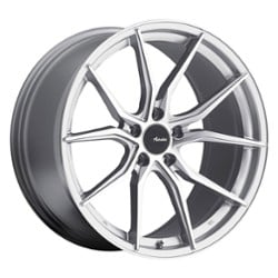 Advanti Hybris 17x7.5 5x112 45 ET 66.6 CB Machine Face Silver