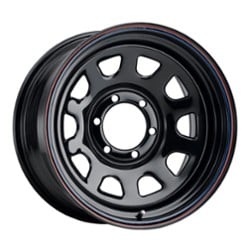 Allied Wheel 51 Daytona 15x7 5x114.3 12 ET 82.6 CB Black