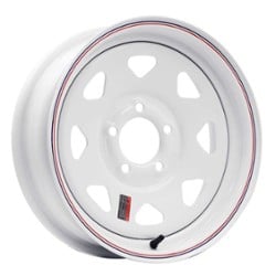 Allied Wheel 2-Piece 80 8 Spoke 14x6 5x114.3 0 ET 3.3 CB White