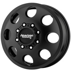 American Racing AR204 Baja Dually (Front) 16x6 8x170 111 ET 125.5 CB Satin Black