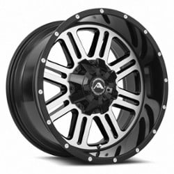 American Off-Road A106 22x12 6x135/6x139.7 -44 ET 106.1 CB Black Machine Face