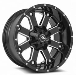 American Off-Road A108 20x10 Blank 5 Lug/Blank 6 Lug/Blank 8 Lug -24 ET 78.1 CB Black Milled Spoke