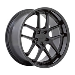 American Racing AR942 20x11 5x115 22 ET 71.5 CB Matte Black with Gloss Black Lip