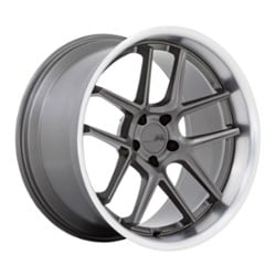 American Racing AR942 20x9.5 5x115 15 ET 71.5 CB Matte Gunmetal with Machined Lip