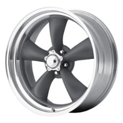 American Racing VN215 Classic Torq Thrust II 1PC 15x8 5x120.65 -18 ET 83.1 CB Mag Gray with Machined Lip