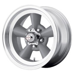 American Racing VN309 TorqThrust Vintage 15x5 5x120.65 -6 ET 83.1 CB Silver with Machined Lip