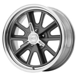 American Racing VN427 Shelby Cobra 15x8 5x114.3 0 ET 72.56 CB Gray Center Polished Barrel