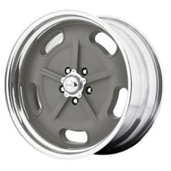 American Racing VN470 Salt Flat Special 15x7 Blank 5 Lug -12 to 16 ET 72.56 CB Mag Gray/Polished