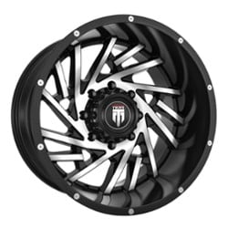 American Truxx AT161 Web 20x12 5x127 -44 ET 78.1 CB Black/Machined