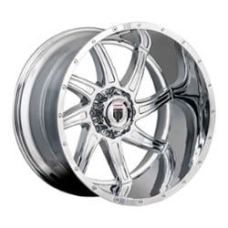 American Truxx AT162 Vortex 20x10 5x150 -24 ET 110.3 CB Chrome