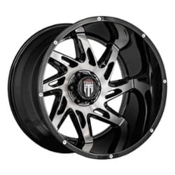 American Truxx AT183 Spyder 22x14 5x127 -76 ET 78.1 CB Black/Machined