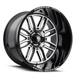 American Truxx AT1915 Restless 20x10 5x127 -25 ET 78.1 CB Black Machined