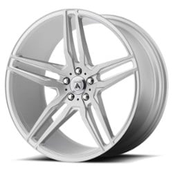 Asanti ABL-12 Orion 20x10.5 Blank 5 Lug 38 to 45 ET 72.56 CB Brushed Silver with Carbon Fiber Insert