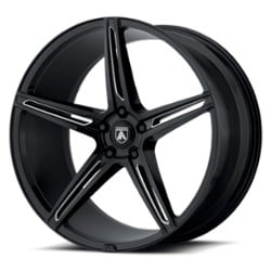 Asanti ABL-22 Alpha 5 20x8.5 Blank 5 Lug 38 ET 72.56 CB Gloss Black Milled