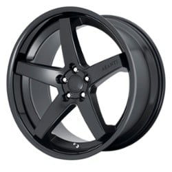 Asanti ABL-31 Regal 20x9 5x112 25 ET 72.56 CB Satin Black W/ Gloss Black Lip