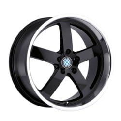 Beyern Rapp 22x10.5 5x120 35 ET 72.56 CB Gloss Black W/Mirror Cut Lip