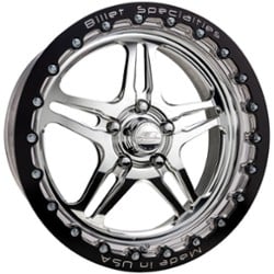 Billet Specialties Lonestar Double Bead Lock 15x10 -50 to 55 ET 73 CB Polished