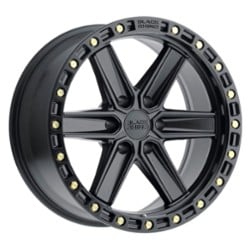 Black Rhino Henderson 20x9.5 6x139.7 -18 ET 112.1 CB Matte Black W/Brass Bolts