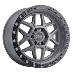 Black Rhino Kelso 17x9 5x139.7 0 ET 78.1 CB Battleship Gray W/Black Lip Edge & Black Bolts