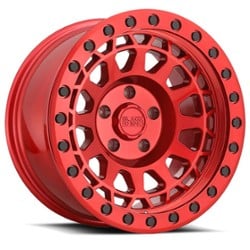 Black Rhino Primm 17x9 8x170 0 ET 122.1 CB Candy Red w/ Black Bolts