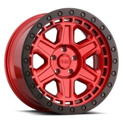 Black Rhino Reno 20x9.5 5x127 -18 ET 71.6 CB Candy Red W/ Black Ring & Black Bolts