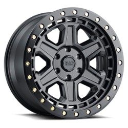 Black Rhino Reno 17x9 5x139.7 0 ET 78.1 CB Matte Black / Brass Bolts